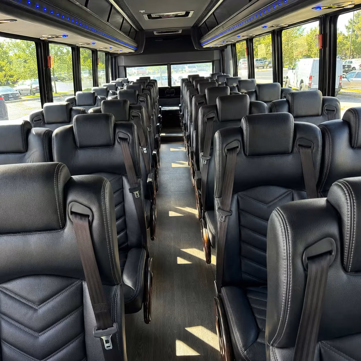25 passenger minibus interior